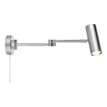 Markslöjd 109182 - LED reguliuojamas sieninis šviestuvas ARLO LED/4,9W/230V blizgus chromas