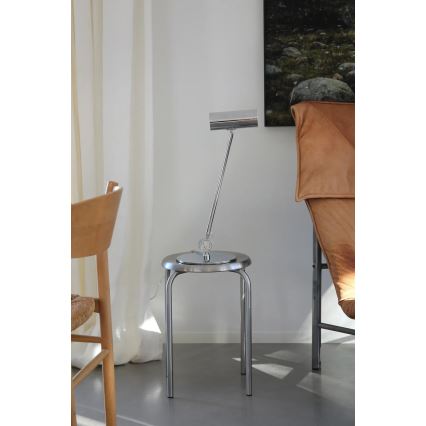 Markslöjd 109184 - reguliuojamas LED stalinis šviestuvas ARLO LED/4,9W/230V blizgus chromas