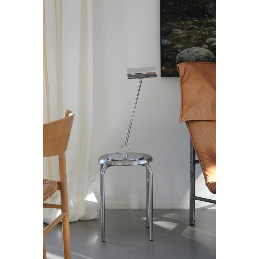 Markslöjd 109184 - reguliuojamas LED stalinis šviestuvas ARLO LED/4,9W/230V blizgus chromas