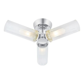 Markslöjd 109237 - Vonios kambario paviršinis šviestuvas RIMINI 3xG9/20W/230V IP44 blizgus chromas