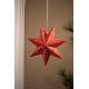 Markslöjd 700122 - Kalėdų dekoracija SATURNUS 1xE14/25W/230V diametras 45 cm raudona