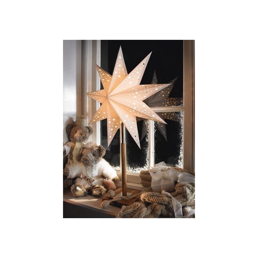 Markslöjd 700323 - Kalėdinė dekoracija SOLVALLA 1xE14/25W/230V balta 65 cm