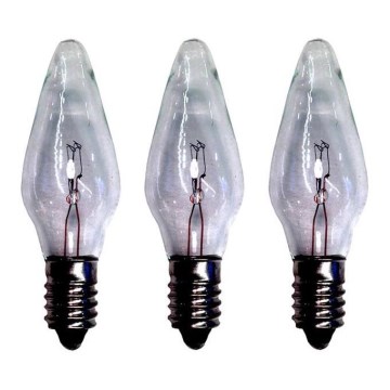 Markslöjd 702323 - KOMPLEKTAS 3x Didelio-našumo Kalėdų lemputė RESERVLAMPA E10/3W/55V