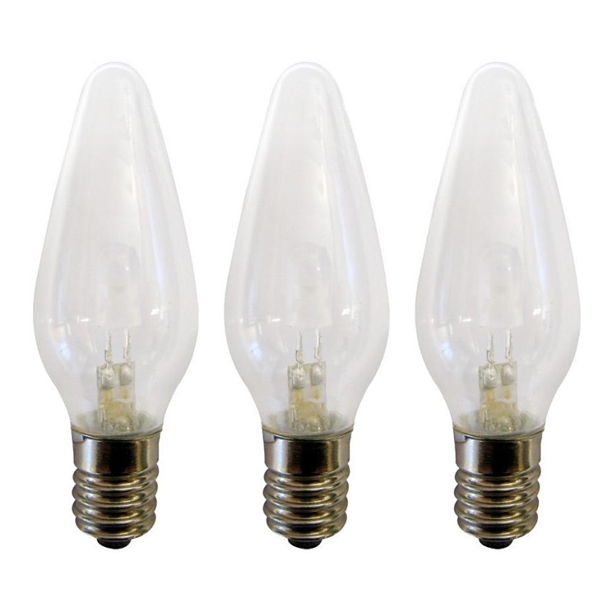 Markslöjd 702324 - KOMPLEKTAS 3x Didelio-našumo Kalėdų lemputė RESERVLAMPA E10/3W/34V