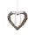 Markslöjd 703102 - Kalėdinė dekoracija HOLSTAD LED/0.9W/3xAA širdelė, pilka 25 cm