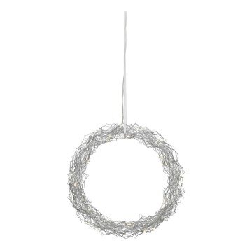 Markslöjd 703442 - LED Kalėdinė dekoracija JULLE 30xLED/0,03W/3xAA sidabrinė
