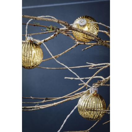 Markslöjd 703781 - LED kalėdinė girlianda BIGSOLO 10xLED/3xAA 1,65m šilta balta