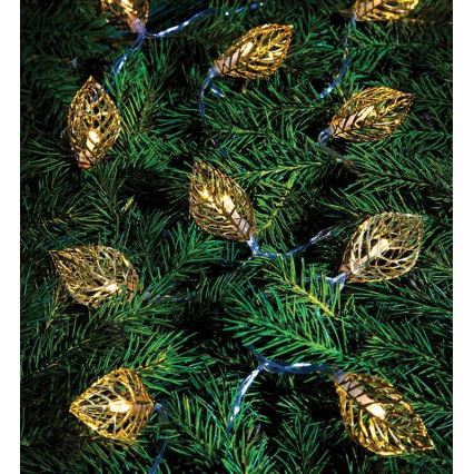 Markslöjd 703859 - LED dekoratyvinė girlianda LEAF LED/3xAA 1,85m šiltai balta