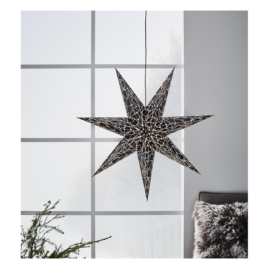 Markslöjd 704877 - Kalėdinė dekoracija KARLA 1xE14/25W/230V juoda 75 cm