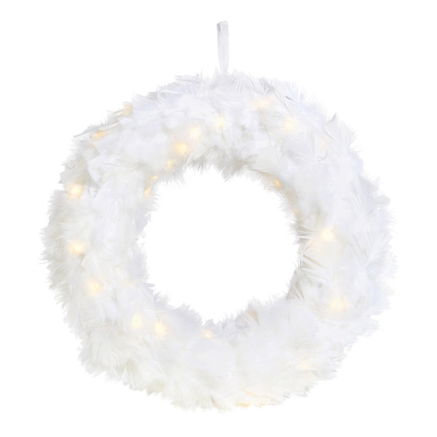 Markslöjd 705290 - LED Kalėdinis vainikas FEATHER LED/1,2W/3xAA diametras 35 cm