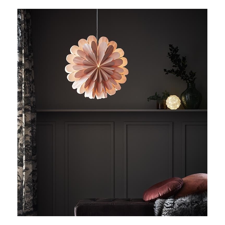 Markslöjd 705307 - Kalėdinė dekoracija MARIGOLD 1xE14/25W/230V 60 cm rožinė