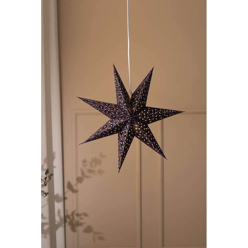 Markslöjd 705317 - Kalėdinė dekoracija BAROQUE 1xE14/25W/230V Ø 75 cm mėlyna
