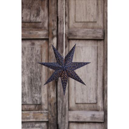 Markslöjd 705317 - Kalėdinė dekoracija BAROQUE 1xE14/25W/230V Ø 75 cm mėlyna
