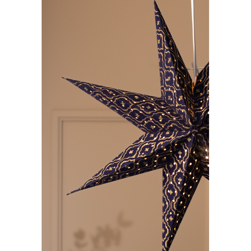 Markslöjd 705317 - Kalėdinė dekoracija BAROQUE 1xE14/25W/230V Ø 75 cm mėlyna