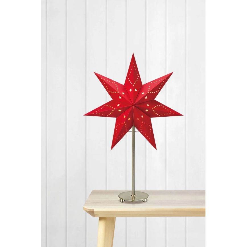 Markslöjd 705544 - Kalėdų dekoracija SATURNUS 1xE14/25W/230V 35 cm raudona