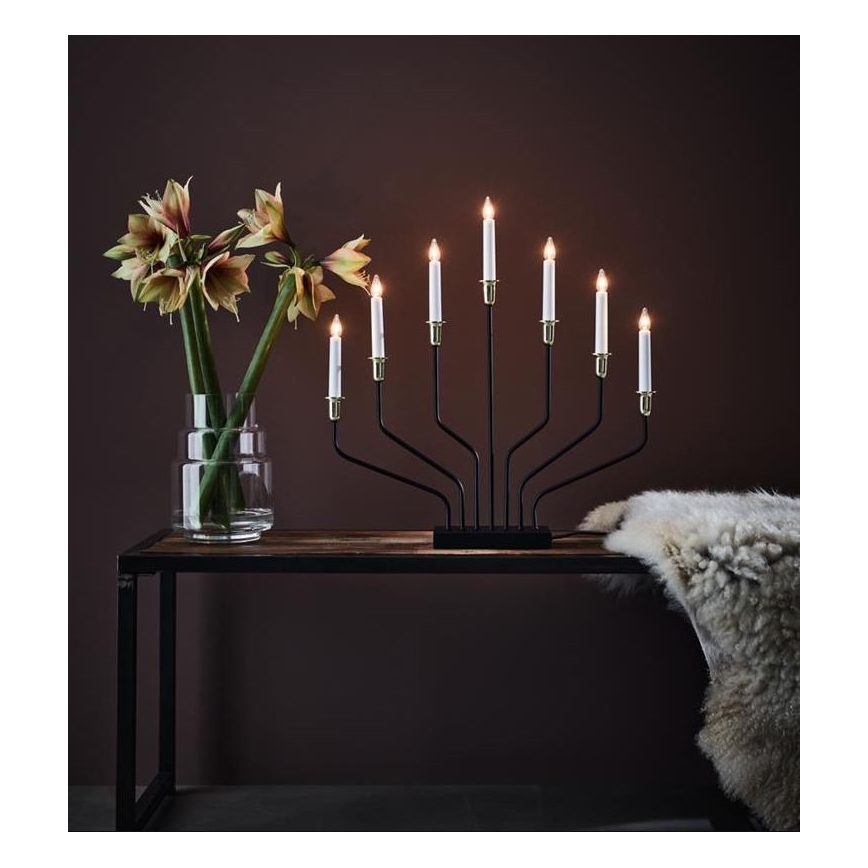 Markslöjd 705758 - Kalėdinė žvakidė BROSA XL 7xE10/3W/230V