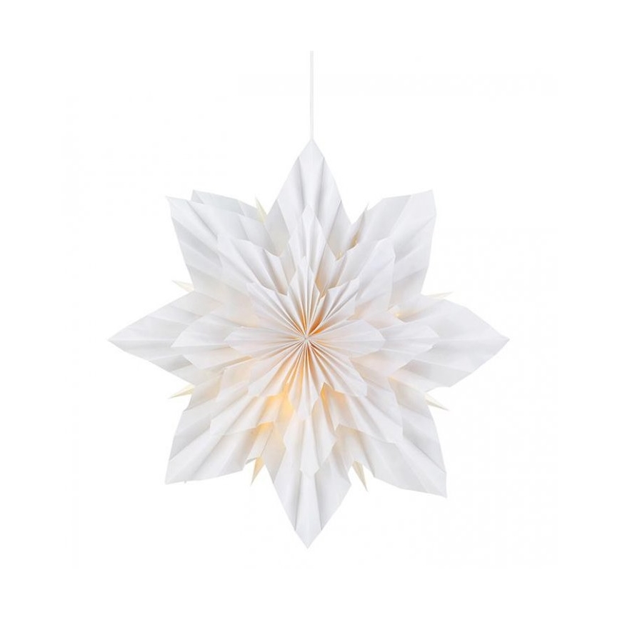 Markslöjd 705836 - Kalėdinė dekoracija NEELA 1xE14/25W/230V, skersmuo 43 cm, balta