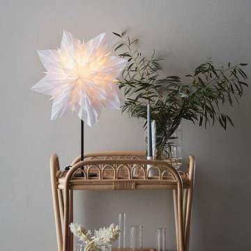 Markslöjd 705838 - Kalėdų dekoracija NEELA 1xE14/25W/230V 43 cm balta/juoda