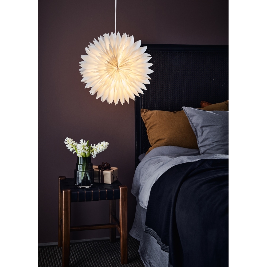 Markslöjd 705843 - Kalėdų dekoracija SOLINA 1xE14/25W/230V diametras 45 cm balta