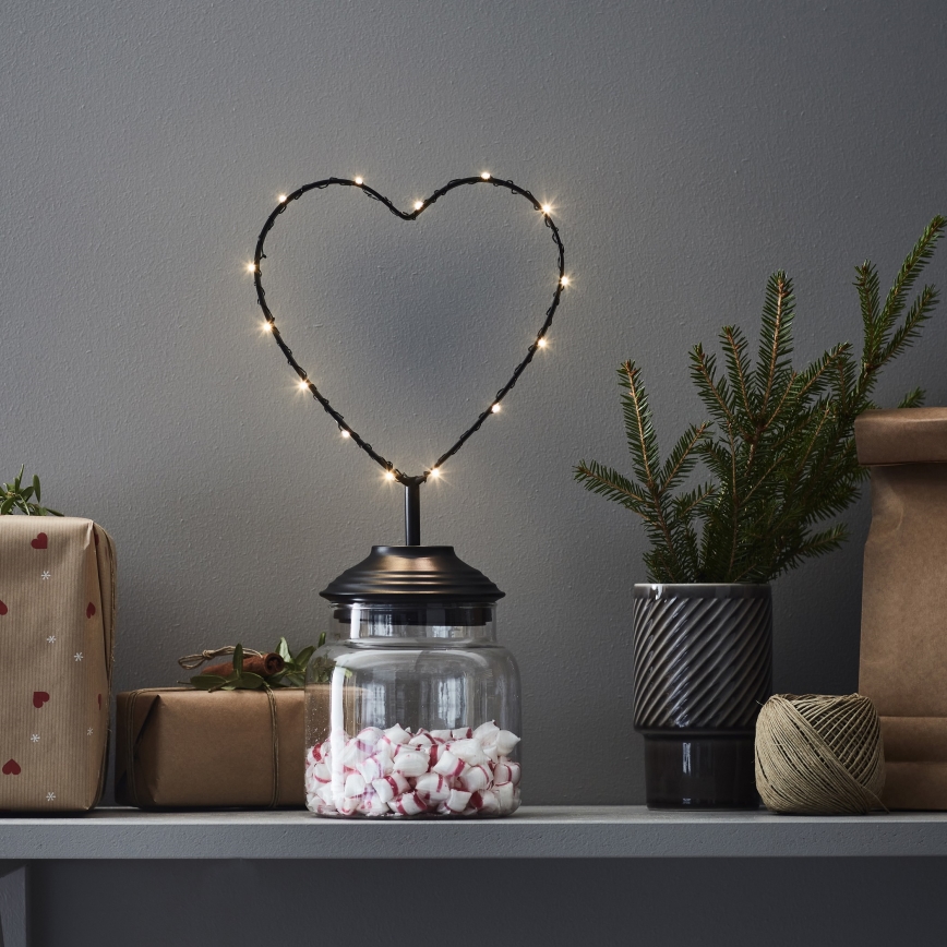 Markslöjd 705855 - LED kalėdinė dekoracija SWEETIE LED/0,45W/3xAA širdis