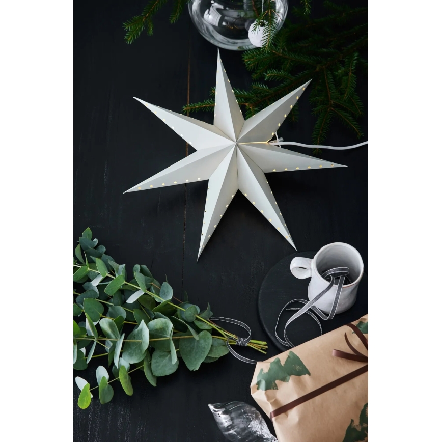 Markslöjd 705929 - Kalėdinė dekoracija LIVELY 1xE14/6W/230V skersmuo 45 cm pilka