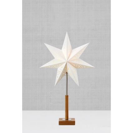 Markslöjd 706041 - Kalėdų dekoracija SOLVALLA 1xE14/25W/230V 35 cm balta/ąžuolas