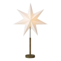 Markslöjd 706214 - Kalėdinė dekoracija SPERANZA, 1xE14/6W/230V, Ø 45 cm, pušis/kreminė