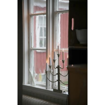 Markslöjd 706282 - Kalėdinė žvakidė GYLLING 7xE10/3W/230V žalvaris