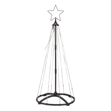 Markslöjd 706328 - LED lauko kalėdinė dekoracija ABETO 90xLED/2,7W/230V 1,2m IP44 juoda