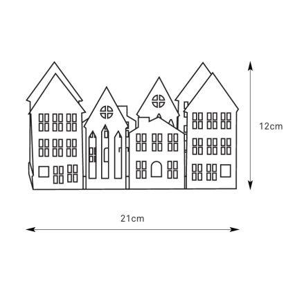 Markslöjd 706364 - LED Kalėdinė žvakidė YORK 3xLED/0,1W/1xCR2032 juoda