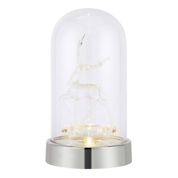 Markslöjd 706528 - LED Kalėdinė dekoracija ISLA LED/0,06W/3xAA blizgus chromas/elnias
