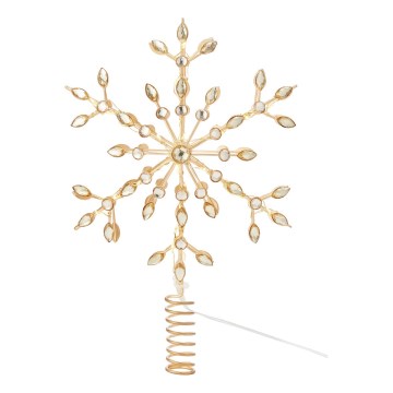 Markslöjd 706556 - LED Kalėdinė žvaigždė ant eglutės GLINA LED/2,16W/2xAA auksinė