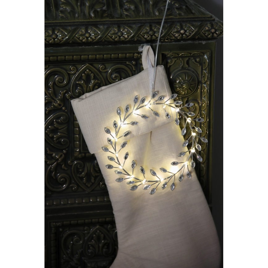 Markslöjd 706557 - LED Kalėdinė dekoracija ARIA LED/3,12W/2xAA sidabrinė