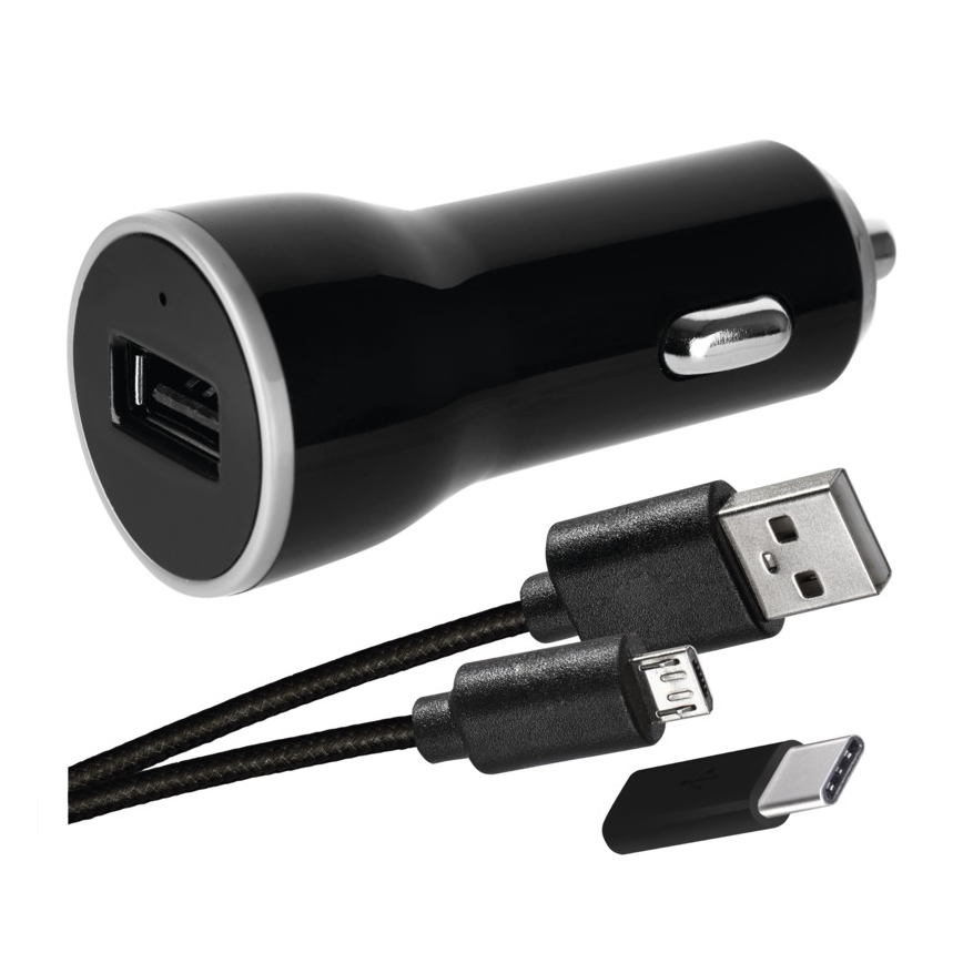 Mašininis pakrovėjas 2,1A + micro USB kabelis