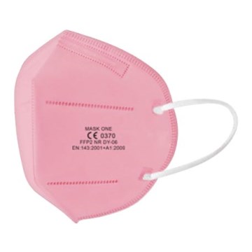 Mask One vaikų respiratorius FFP2 NR - CE 0370 rožinis 1vnt