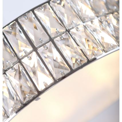 MAXLIGHT C0122 - Lubinis šviestuvas DIAMANTE 6xG9/42W/230V diametras 46 cm blizgus chromas