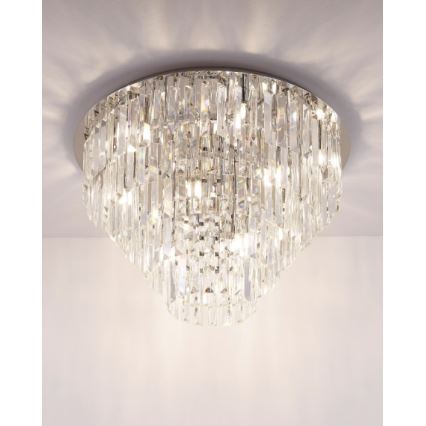 MAXLIGHT C0137 - Lubinis šviestuvas MONACO 15xG9/40W/230V diametras 60 cm blizgus chromas