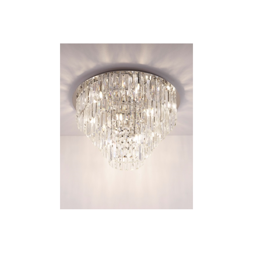 MAXLIGHT C0137 - Lubinis šviestuvas MONACO 15xG9/40W/230V diametras 60 cm blizgus chromas
