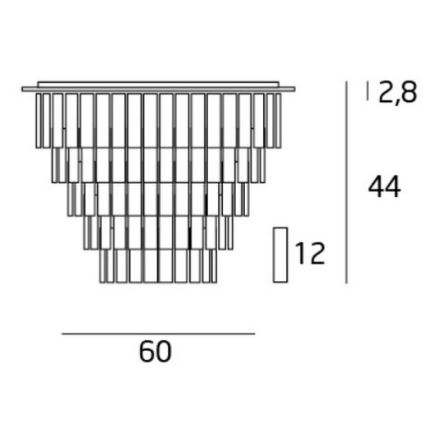 MAXLIGHT C0137 - Lubinis šviestuvas MONACO 15xG9/40W/230V diametras 60 cm blizgus chromas