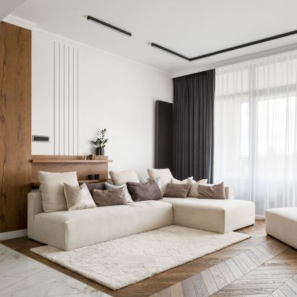 MAXLIGHT C0190D - LED Pritemdomas lubinis šviestuvas LINEAR LED/18W/230V 57 cm juoda