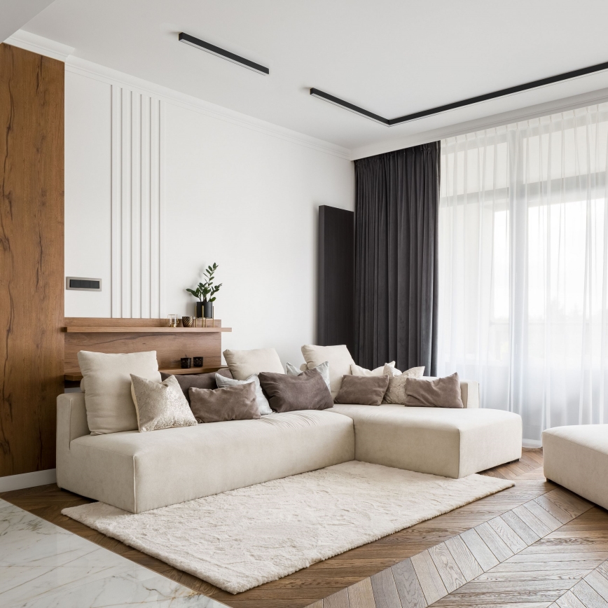 MAXLIGHT C0190D - LED Pritemdomas lubinis šviestuvas LINEAR LED/18W/230V 57 cm juoda