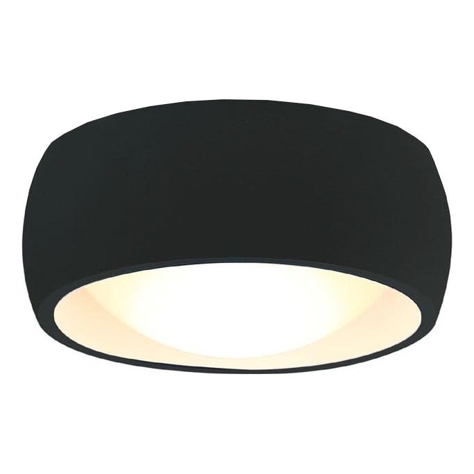 MAXLIGHT C0204 - LED lubinis vonios šviestuvas KODAK LED/8W/230V diametras 10,8 cm IP44 juoda