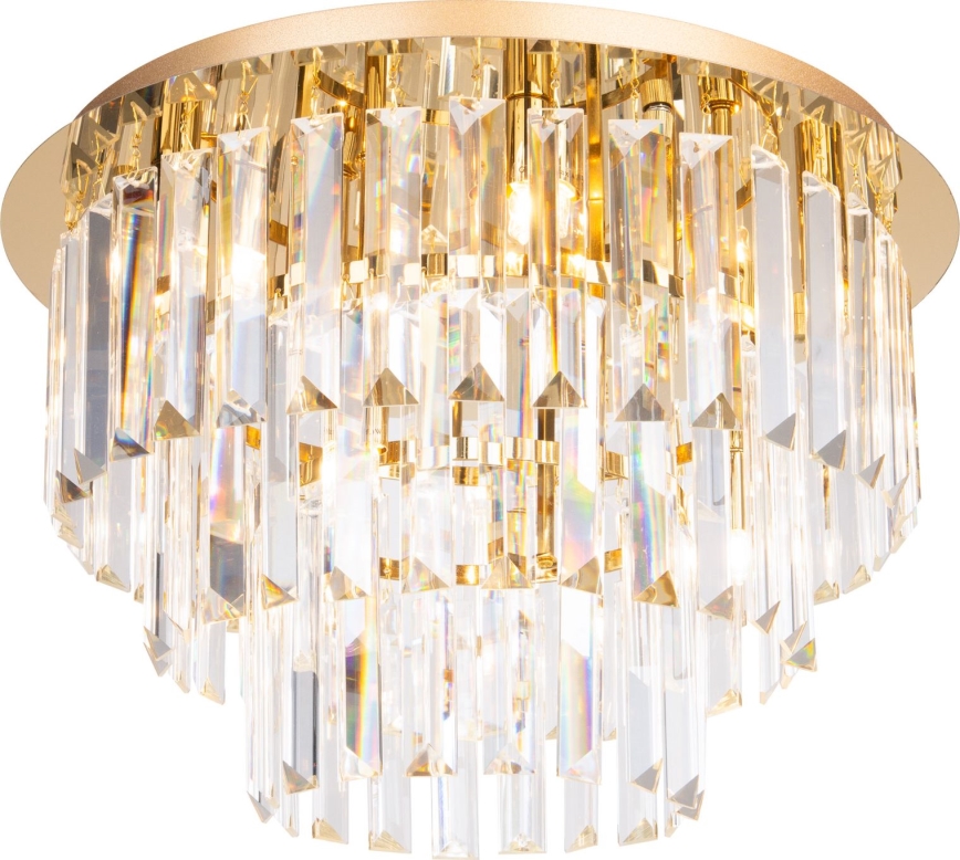 MAXLIGHT C0205 - Lubinis šviestuvas MONACO 9xG9/40W/230V diametras 42 cm auksas