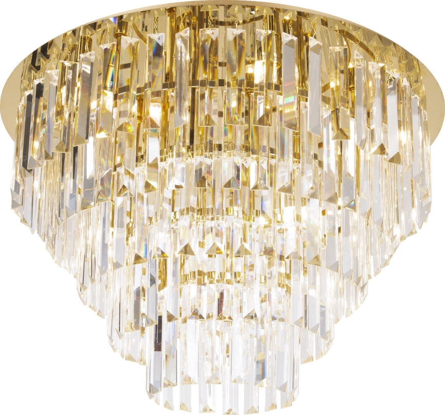 MAXLIGHT C0224 - Lubinis šviestuvas MONACO 16xG9/40W/230V diametras 80 cm auksas