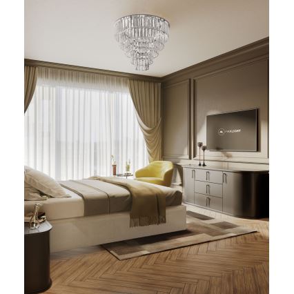 MAXLIGHT C0225 - Lubinis šviestuvas MONACO 16xG9/40W/230V diametras 80 cm blizgus chromas