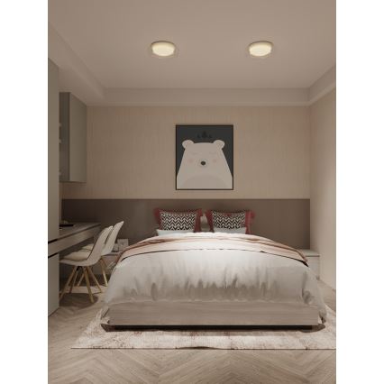 MAXLIGHT C0233 - LED lubinis šviestuvas DUO LED/10W/230V diametras 34 cm balta