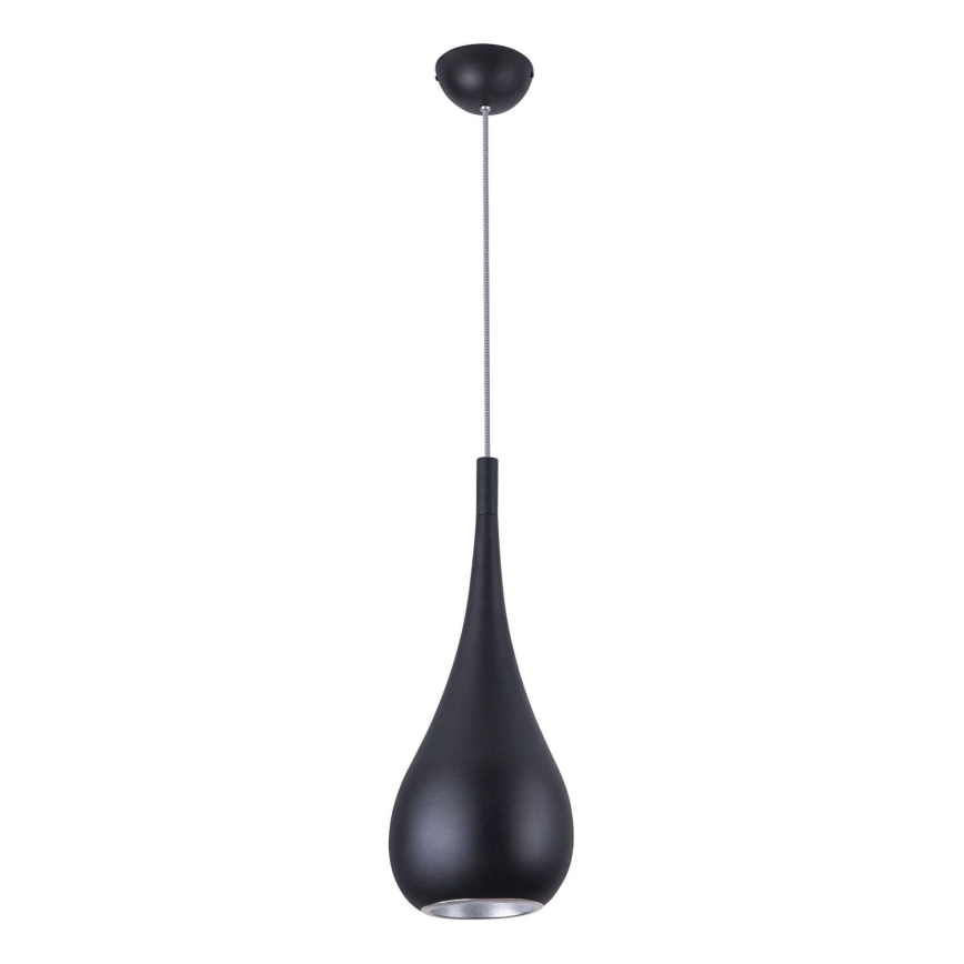 MAXLIGHT P0233 - Pakabinamas sietynas DROP 1xE27/40W/230V diametras 20 cm juoda