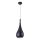 MAXLIGHT P0233 - Pakabinamas sietynas DROP 1xE27/40W/230V diametras 20 cm juoda
