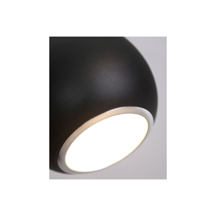 MAXLIGHT P0233 - Pakabinamas sietynas DROP 1xE27/40W/230V diametras 20 cm juoda