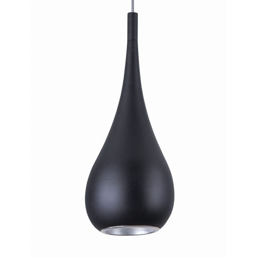 MAXLIGHT P0233 - Pakabinamas sietynas DROP 1xE27/40W/230V diametras 20 cm juoda